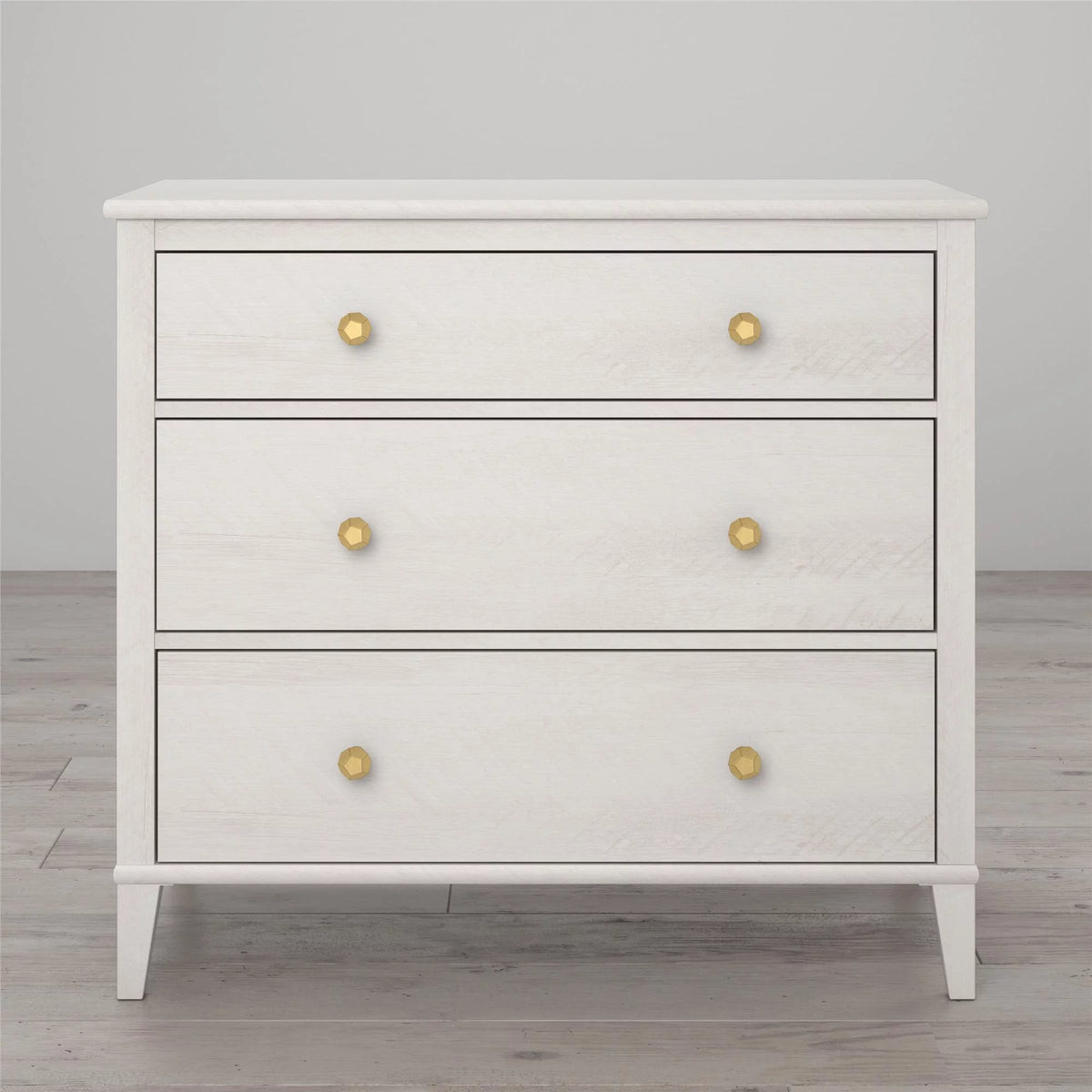 White 3 Drawer Dresser O56824