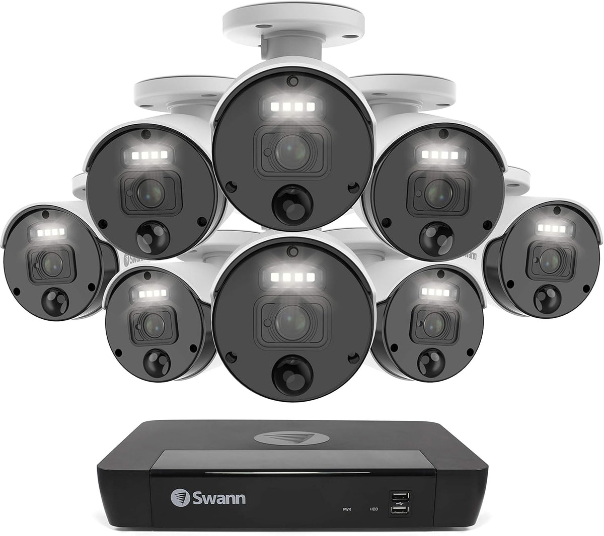 10 Camera 16 Channels POE NVR 4K Wired Security Camera System S65815