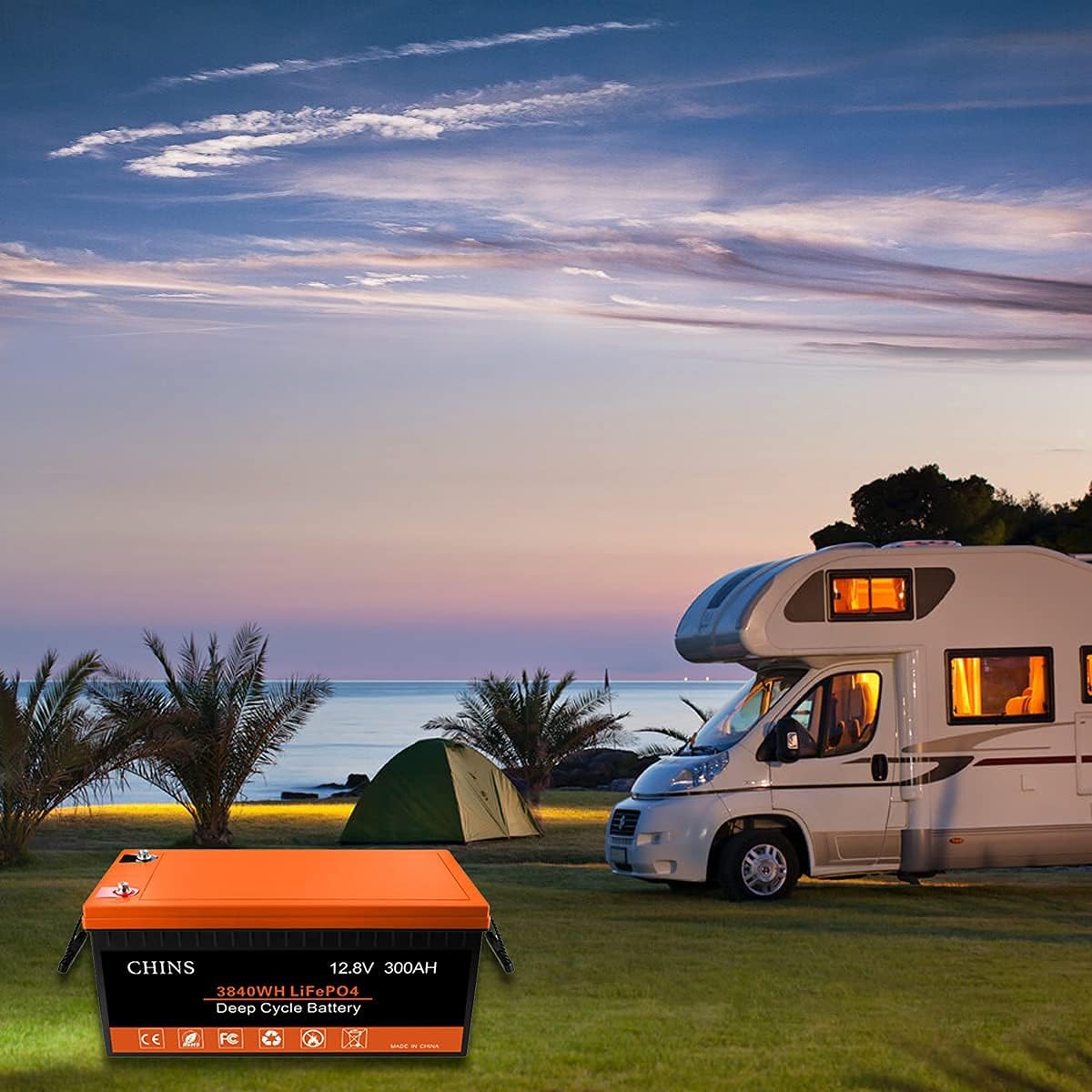 12V 400Ah LiFePO4 Lithium Battery with 250A BMS Z863062