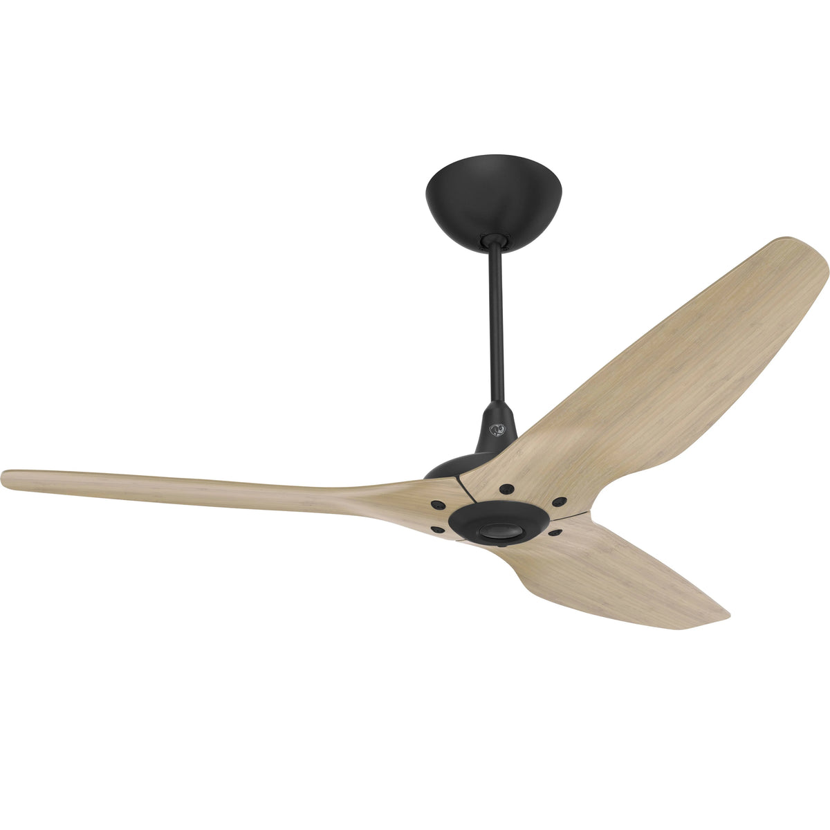 60 Ceiling Fan with Natural Bamboo Blades and Black Finish W829837