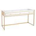 White Modern Makeup Vanity Desk with 3 Drawers K8877