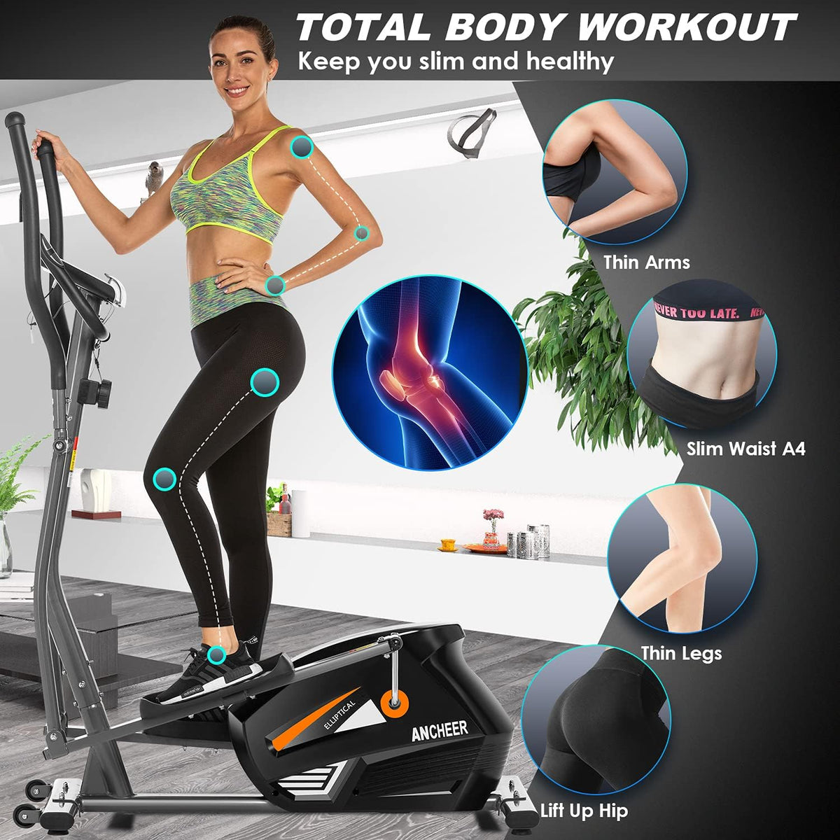 Elliptical Machine with LCD Monitor L29696