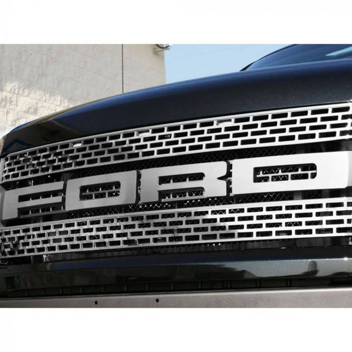 Front Grille Letter Set Brushed Stainless Steel U310844