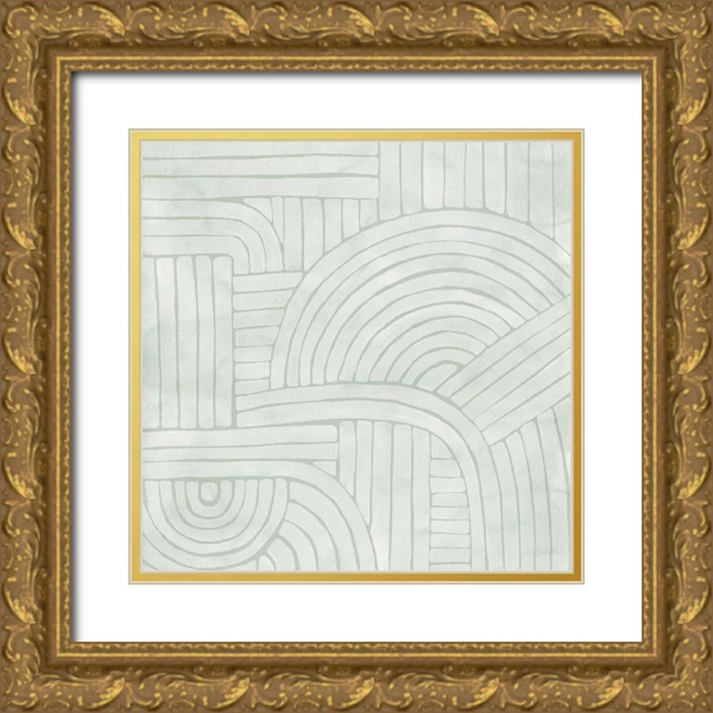 12x12 Gold Ornate Wood Framed Art Print D514420