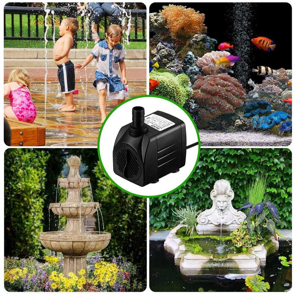 10W 160GPH Submersible Pump with 3.3 ft Tubing O190