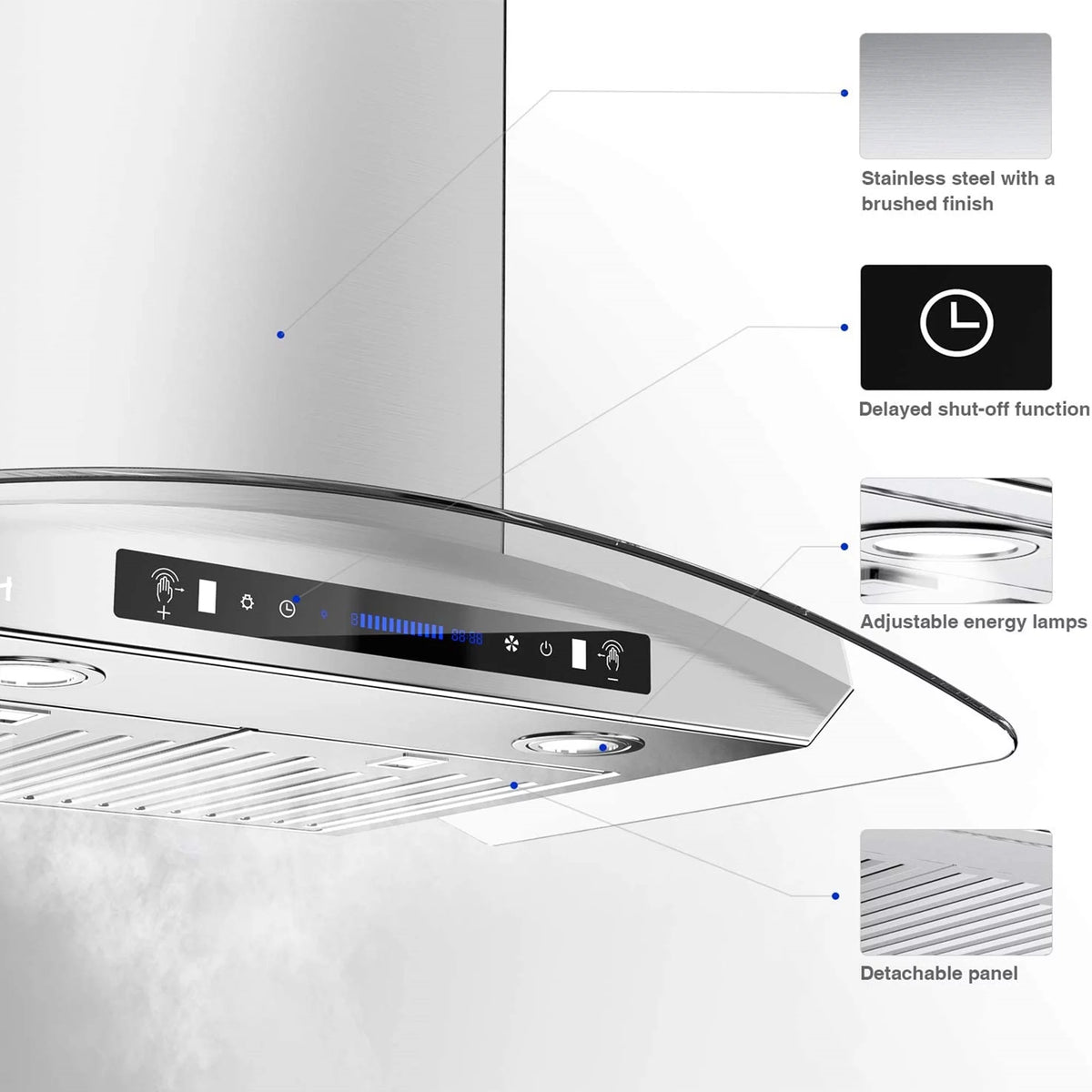 30 Inch Wall Mount Stainless Steel Range Hood A511866