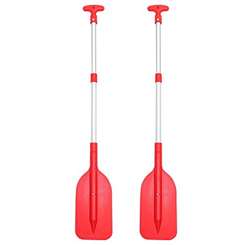 2Pcs Telescopic Kayak Paddle Plastic Aluminum Alloy Y202