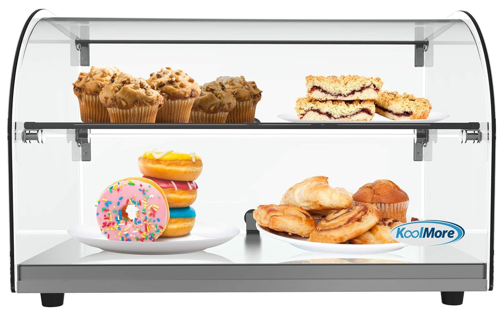 Commercial Countertop Bakery Display Case with Curved Glass B6530