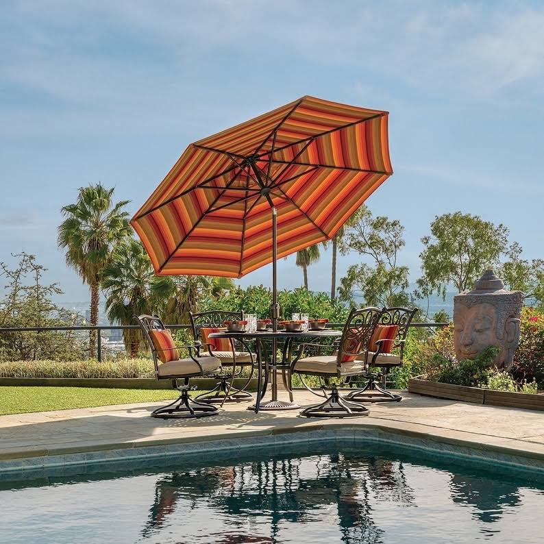 9-Foot Octagon Push Button Tilt Umbrella T132795