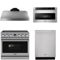 36 Electric Range, Range Hood, Dishwasher and Microwave R63484
