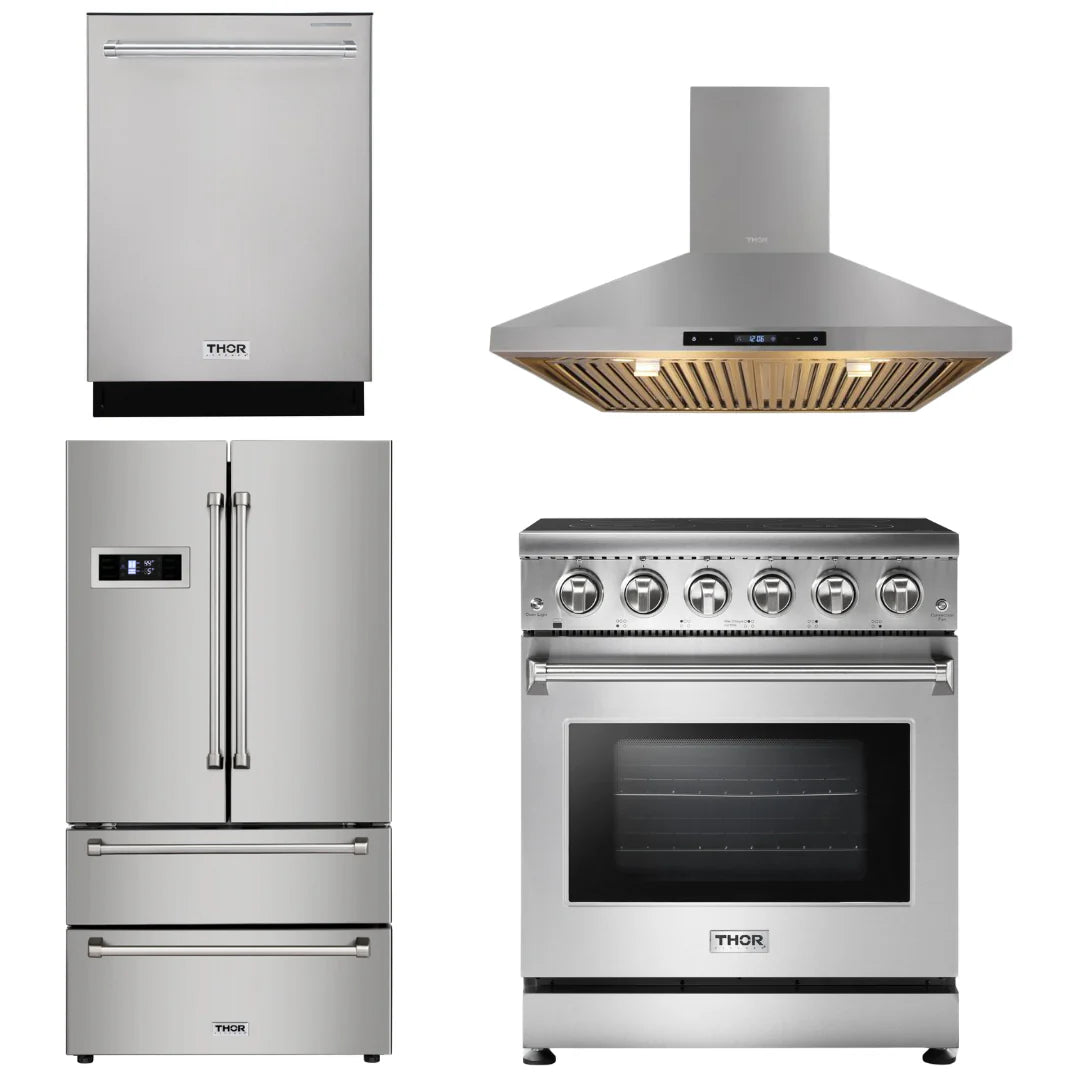 30 inch Electric Range, Range Hood, Refrigerator, Dishwasher N361