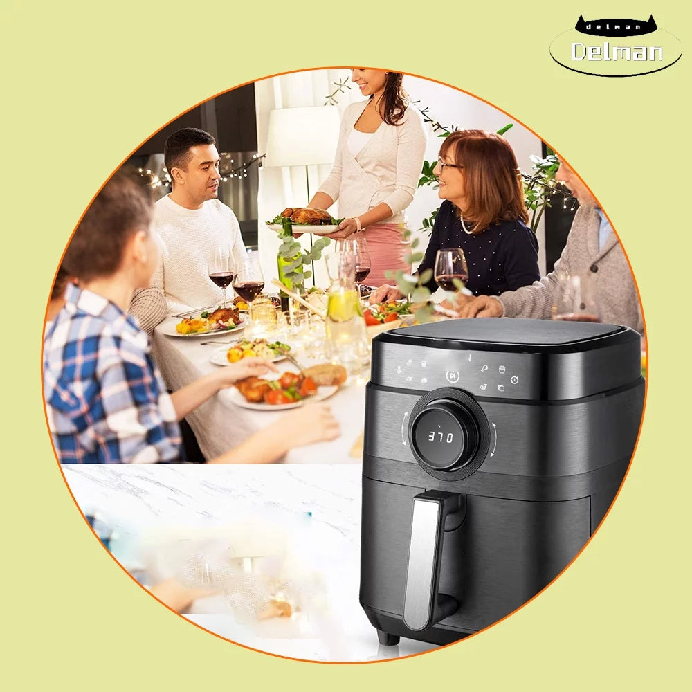 8-in-1 Electric Air Fryer Oilless Cooker C504