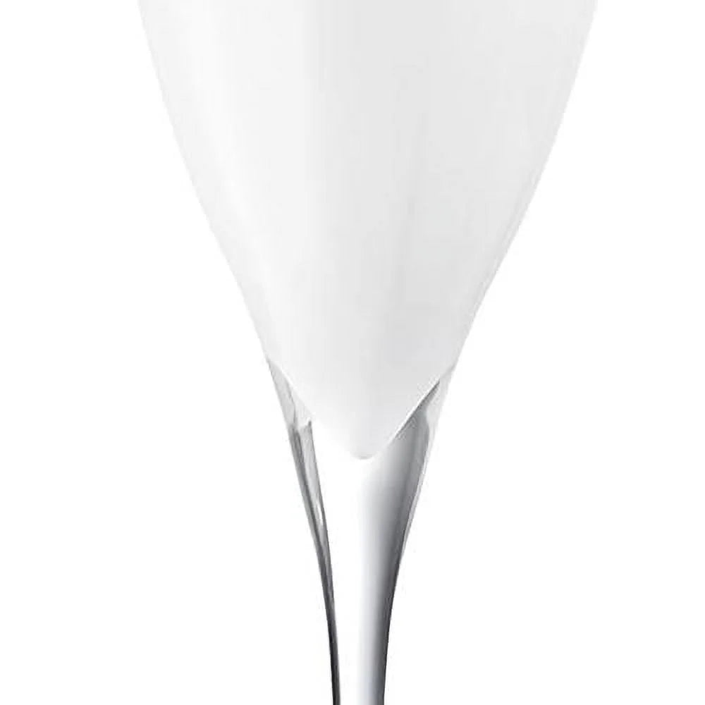 Champagne Flute Glasses Set Of 6 Crystal White 11 Oz Y1274