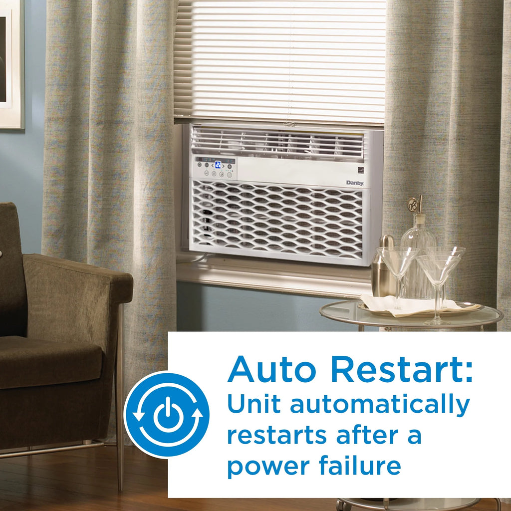 10,000 BTU White Window Air Conditioner with Remote U693441