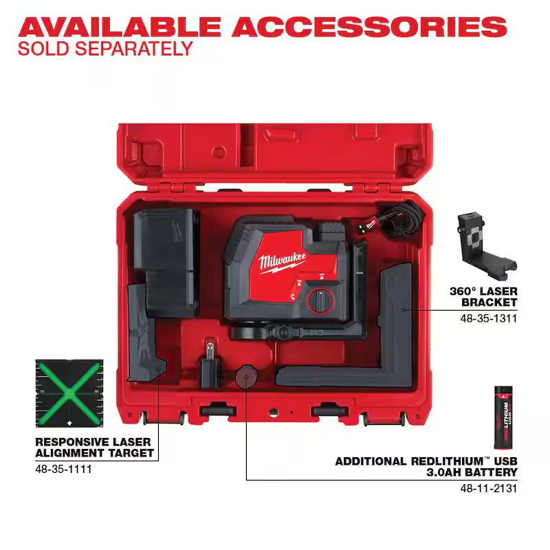 Green 100 ft. Rechargeable Laser Level Z20838