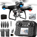 Drone with Screen Controller, Brushless Motor, Optical Flow Localization, Obstacle Avoidance, Black G372983