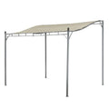 10& Outdoor Tilt Tent Patio Canopy Shelter Steel Frame, Beige S5659