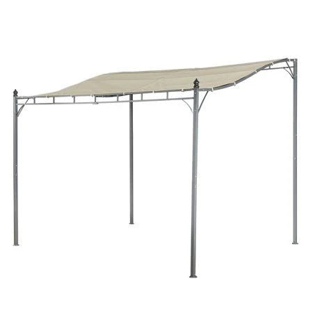 10& Outdoor Tilt Tent Patio Canopy Shelter Steel Frame, Beige S5659