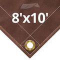 12 oz Brown Canvas Tarps 8' x 10' G78133