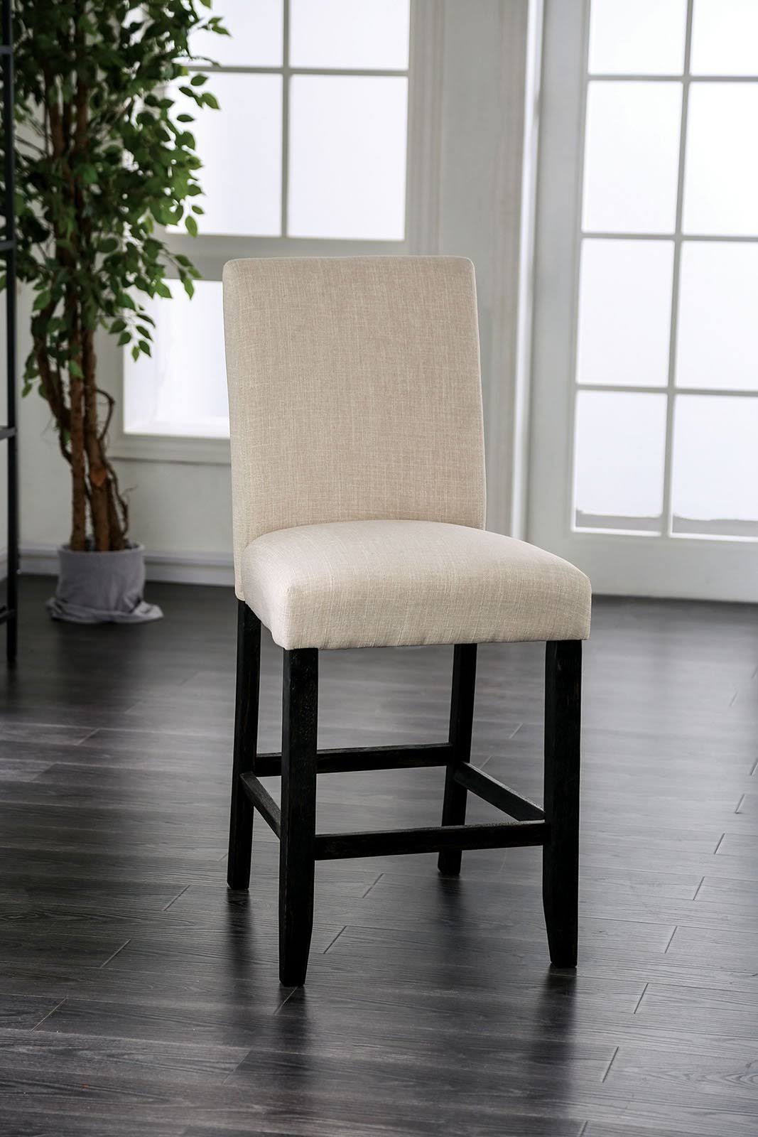 Ivory Counter Height Side Chair Set of 2 S352