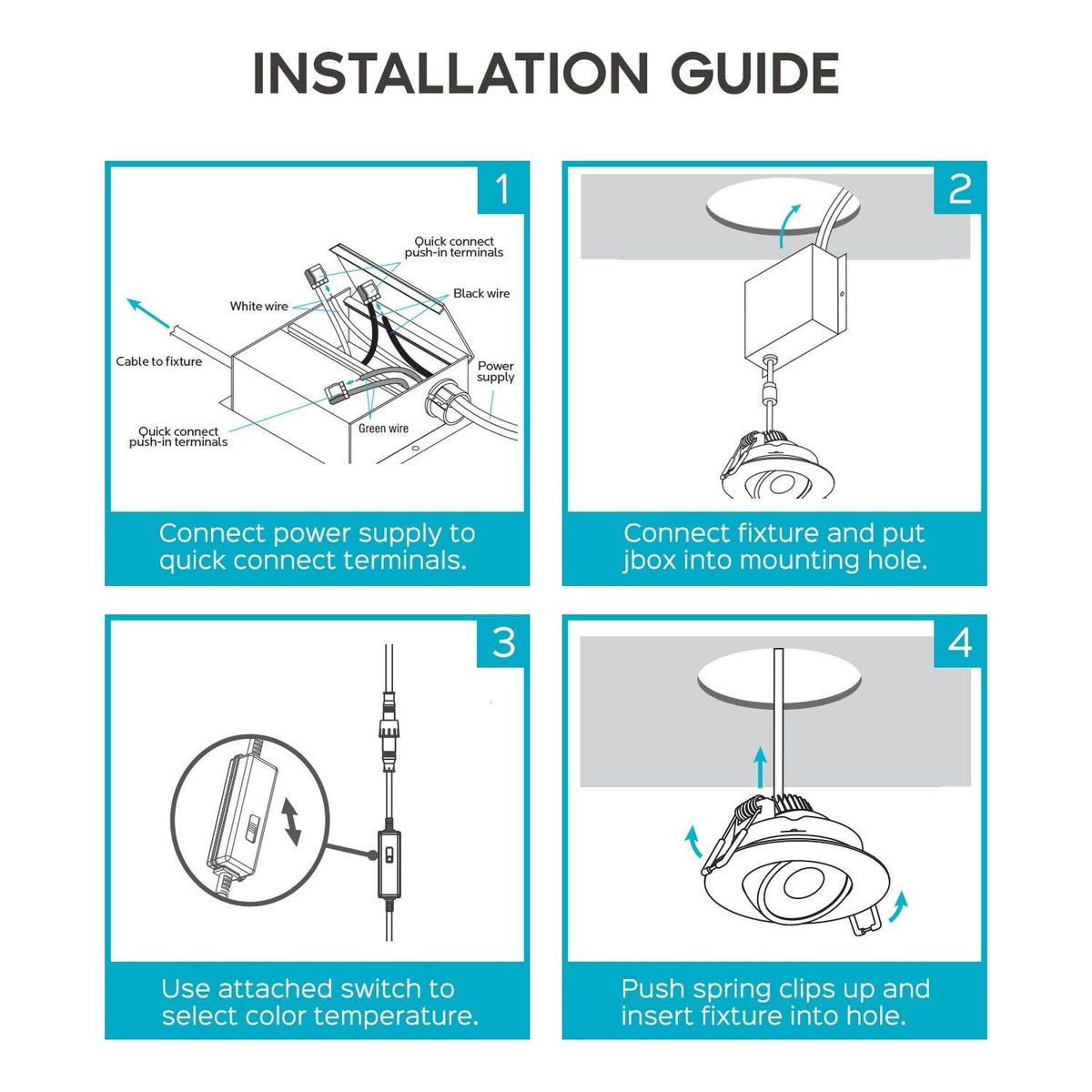 4 in. Adjustable Gimbal Integrated LED Recessed Light 6-Pack O1985