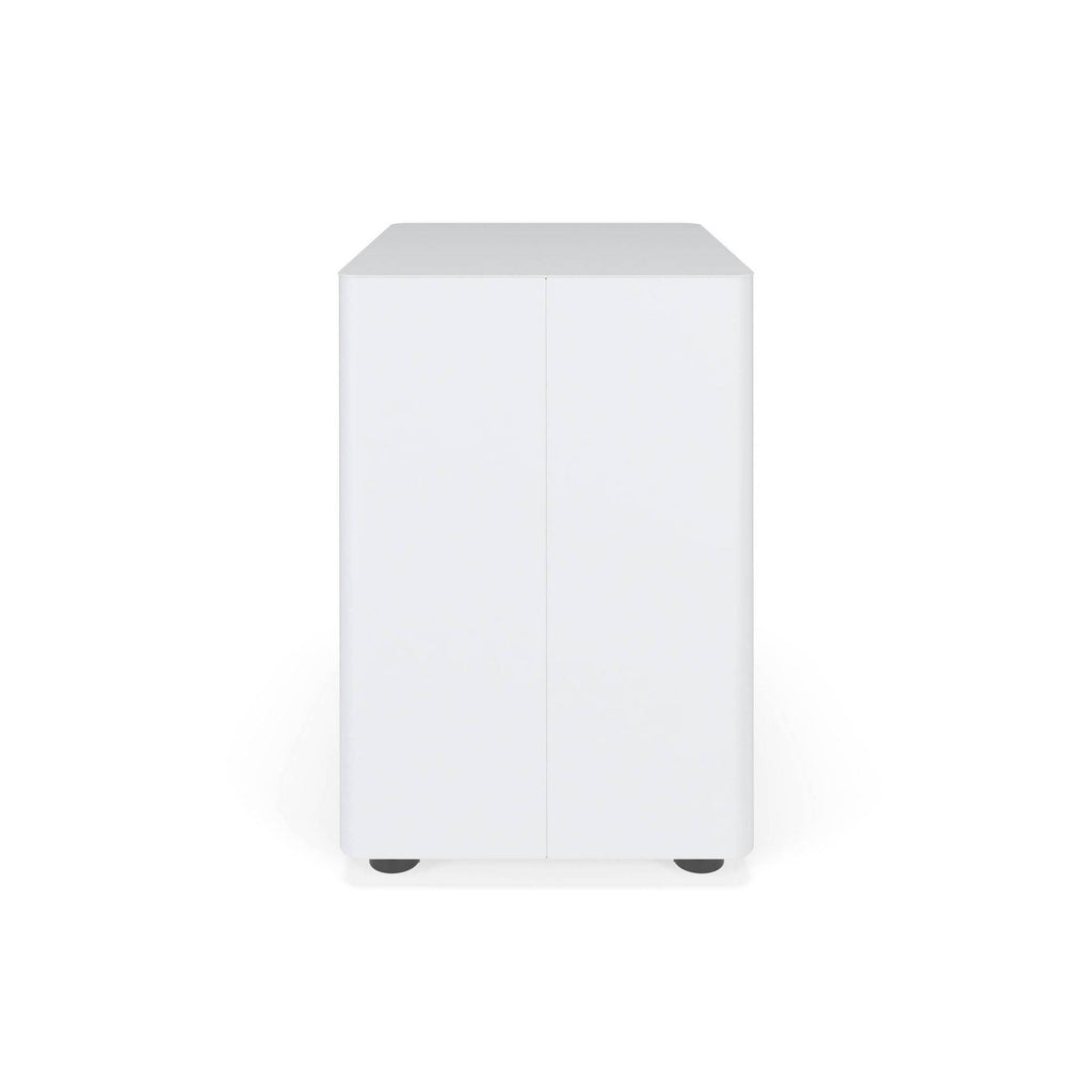 White Mobile Metal Pedestal Filing Cabinet G721359