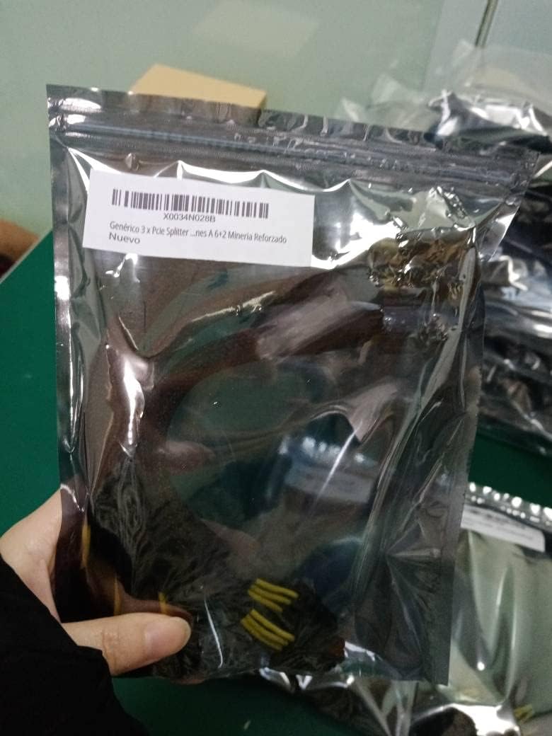Pcie Splitter, 3 Packs, 8 pin pcie Cable K8811