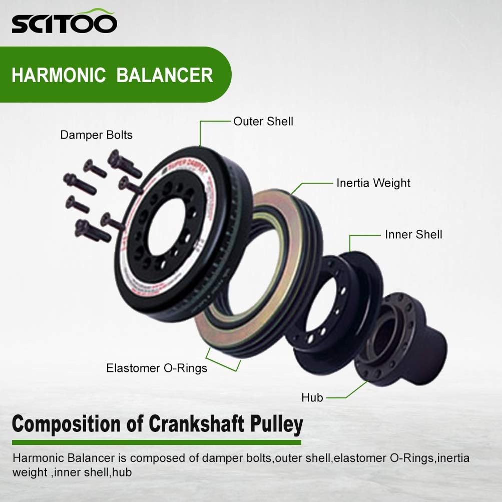 Harmonic Balancer Crankshaft Pulley Pack of 2 B17323