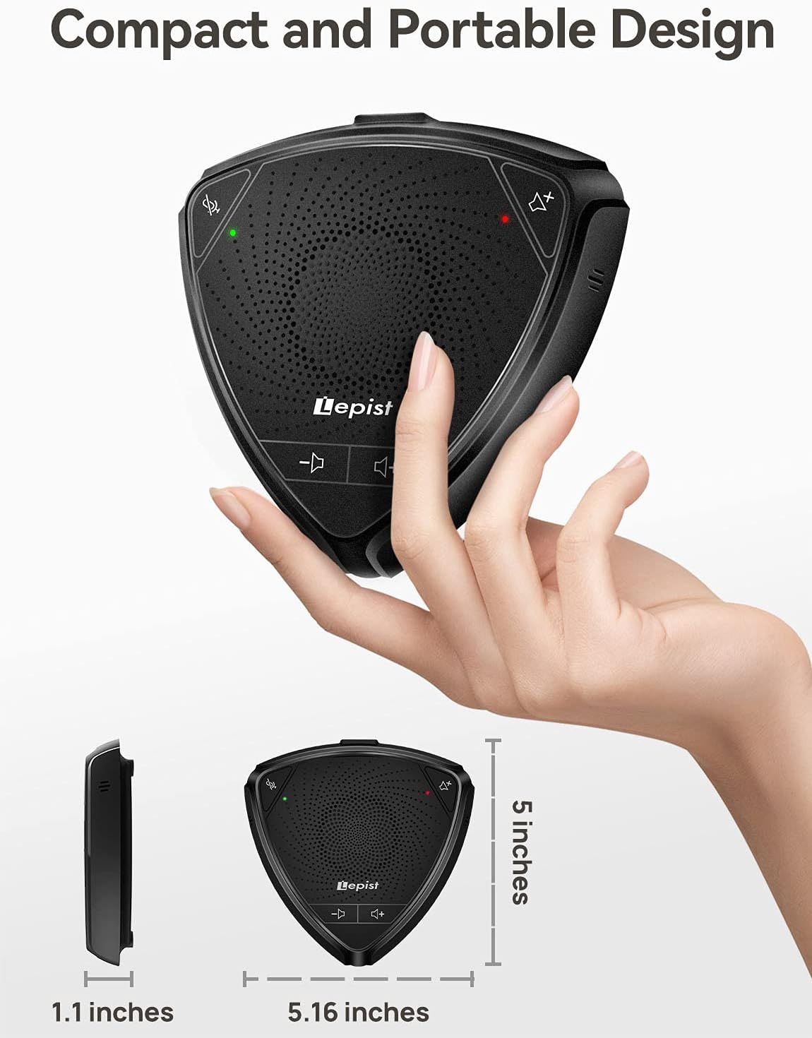 USB Speakerphone with Microphone 360° Voice Pickup H11523