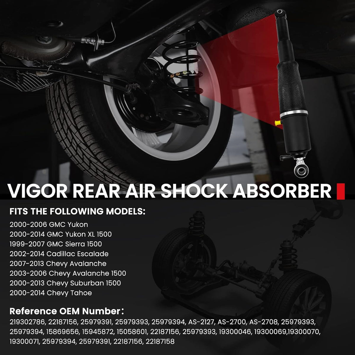 Air Suspension Absorber Rear Left or Right G32510