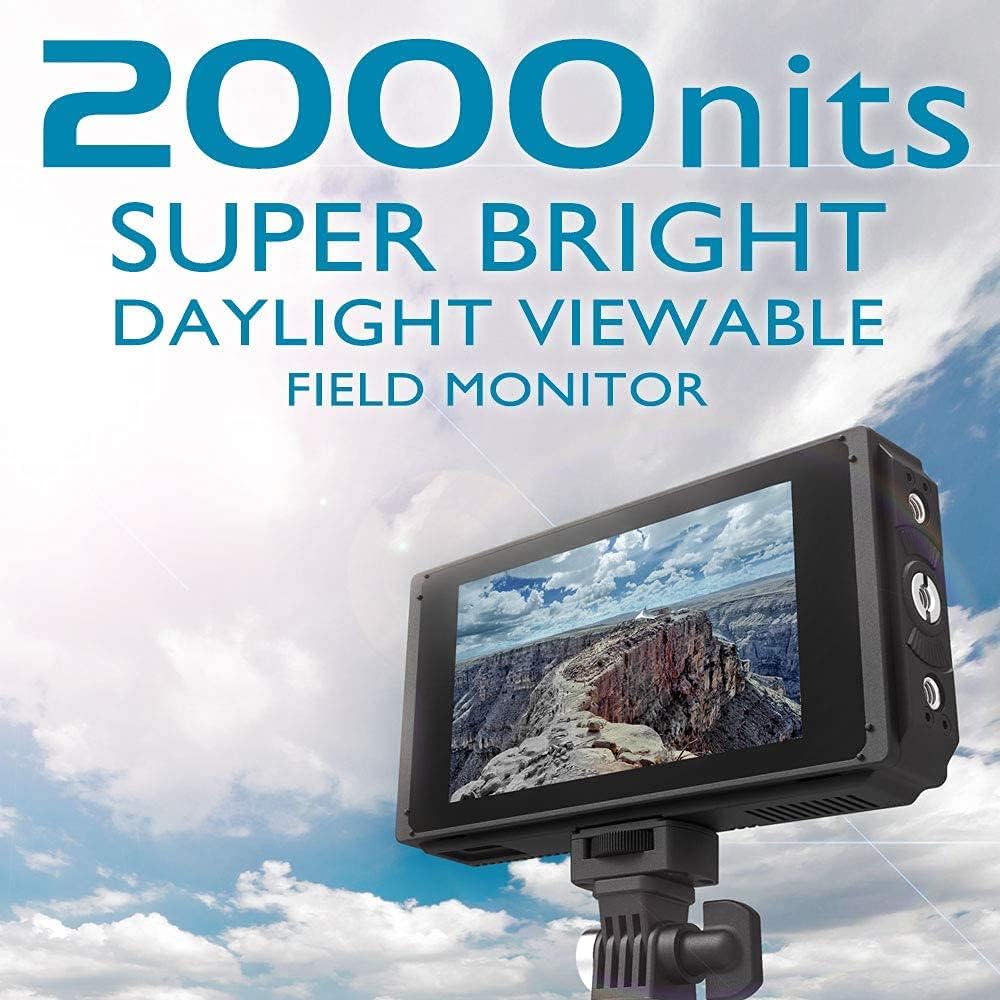 5 Inch IPS DSLR Camera Field Monitor 2000nit Touch Screen 4K HDMI Q756
