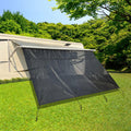 RV Awning Shade Screen with Zipper 8'X18'3'' P442