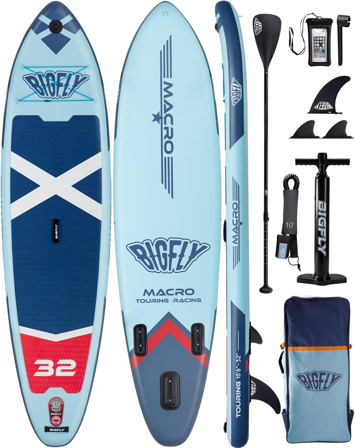 Inflatable Paddle Board with Handpump and Floating Paddle G64451