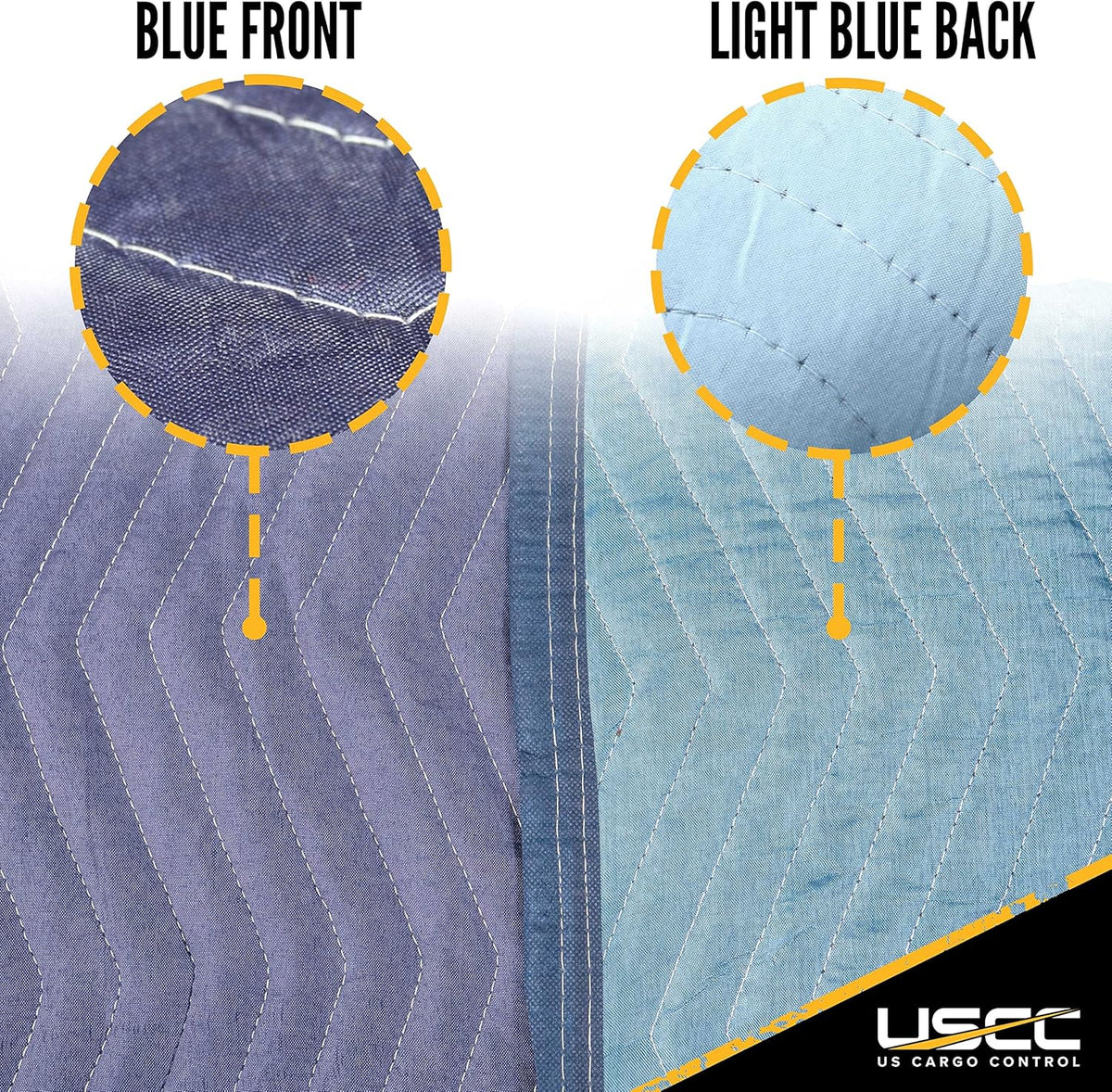 Blue Polyester Moving Blankets 12 Pack B17586