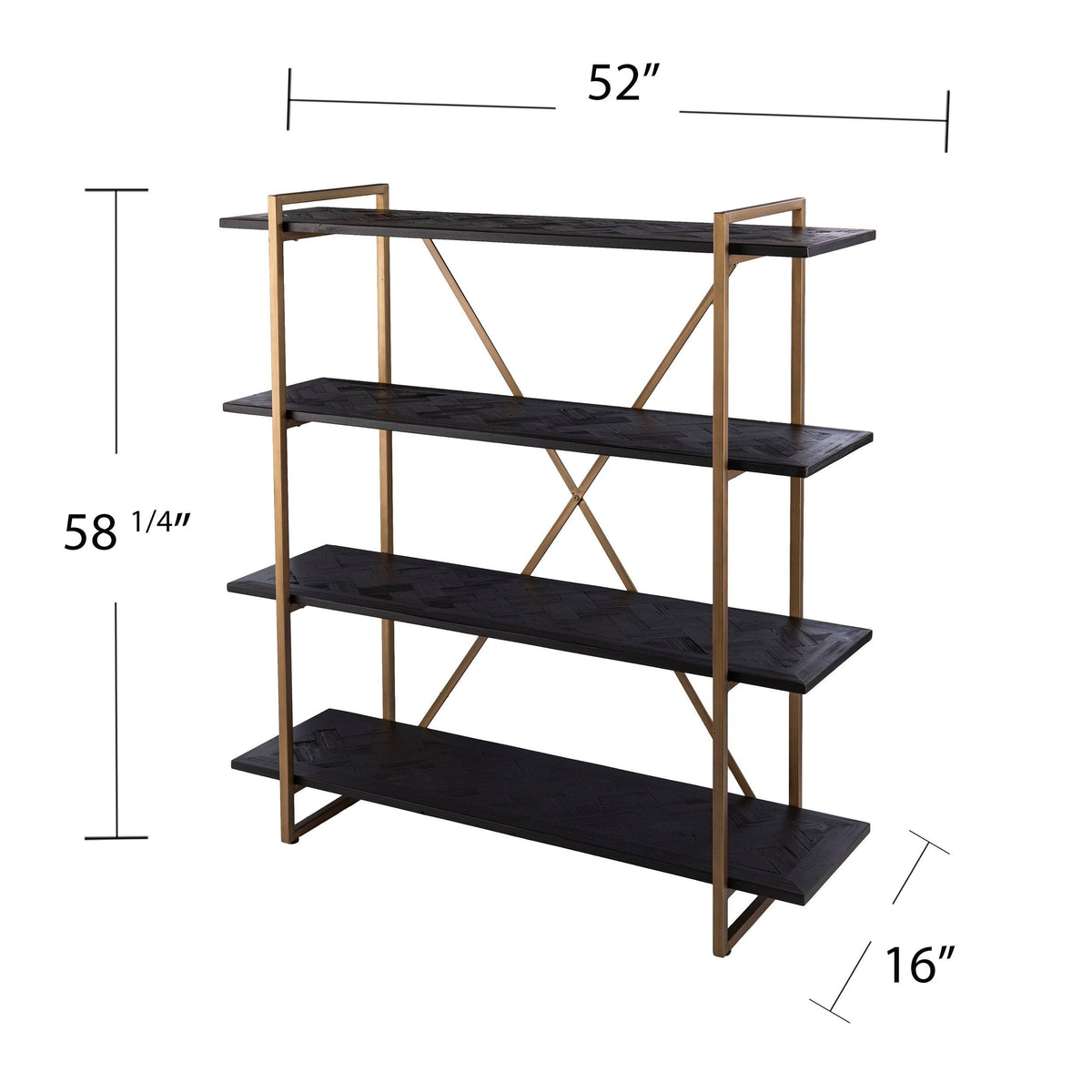 Black Wood Bookshelf S38995