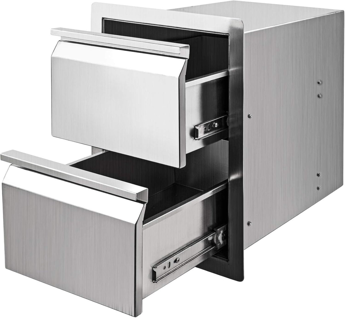 14 x 18 x 16 Inch SUS 304 Stainless Steel Double Access Drawers S5389