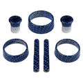 Jazz Blue Billet Carbon Fiber Interior Knob Kit 7 Pcs Z70276