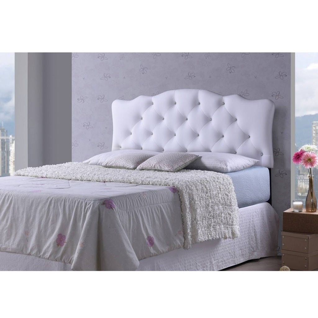 Full Size Grey Fabric Upholstered Headboard W932682