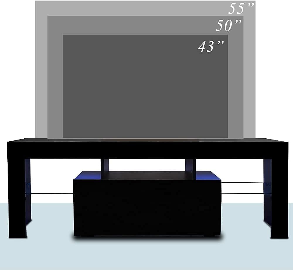 LED TV Cabinet TV Stands with Color Change Lighting for 45/55/65 Inch B810