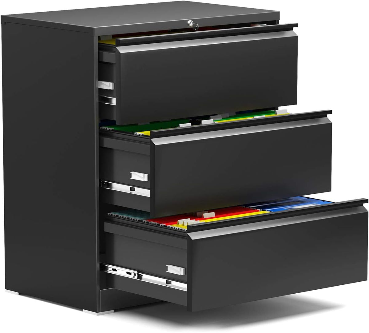 3 Drawer Metal File Cabinet with Lock Q7330