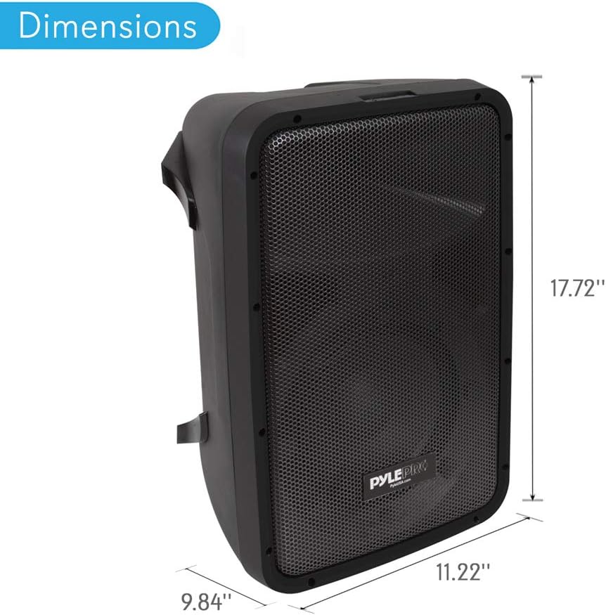 300 W Portable Wireless Bluetooth PA Speaker DJ Mixer Bundle F62048