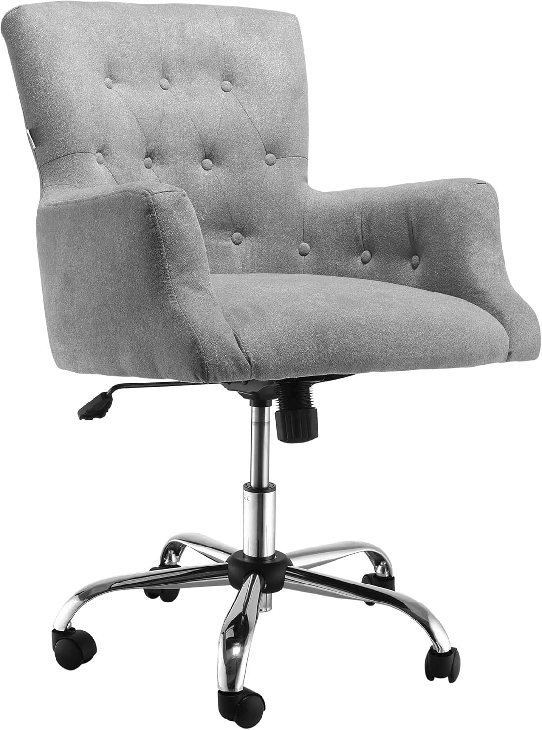 Carbon Black Tufted Swivel Office Chair E44235