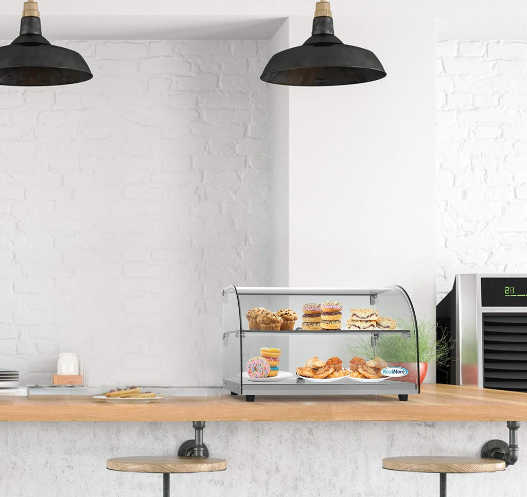 Commercial Countertop Bakery Display Case with Curved Glass B6530