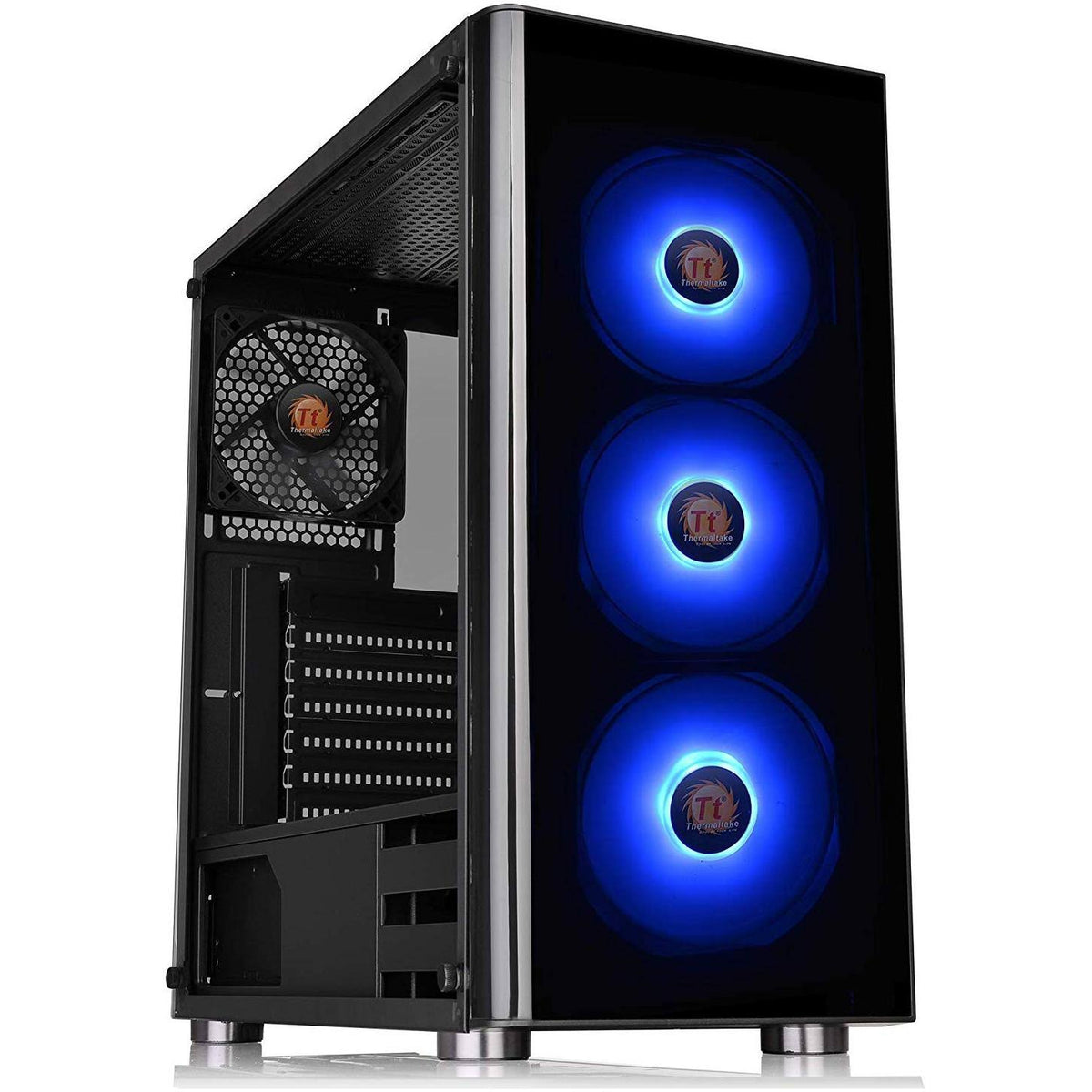 Tempered Glass RGB ATX Mid-Tower Computer Case J55566