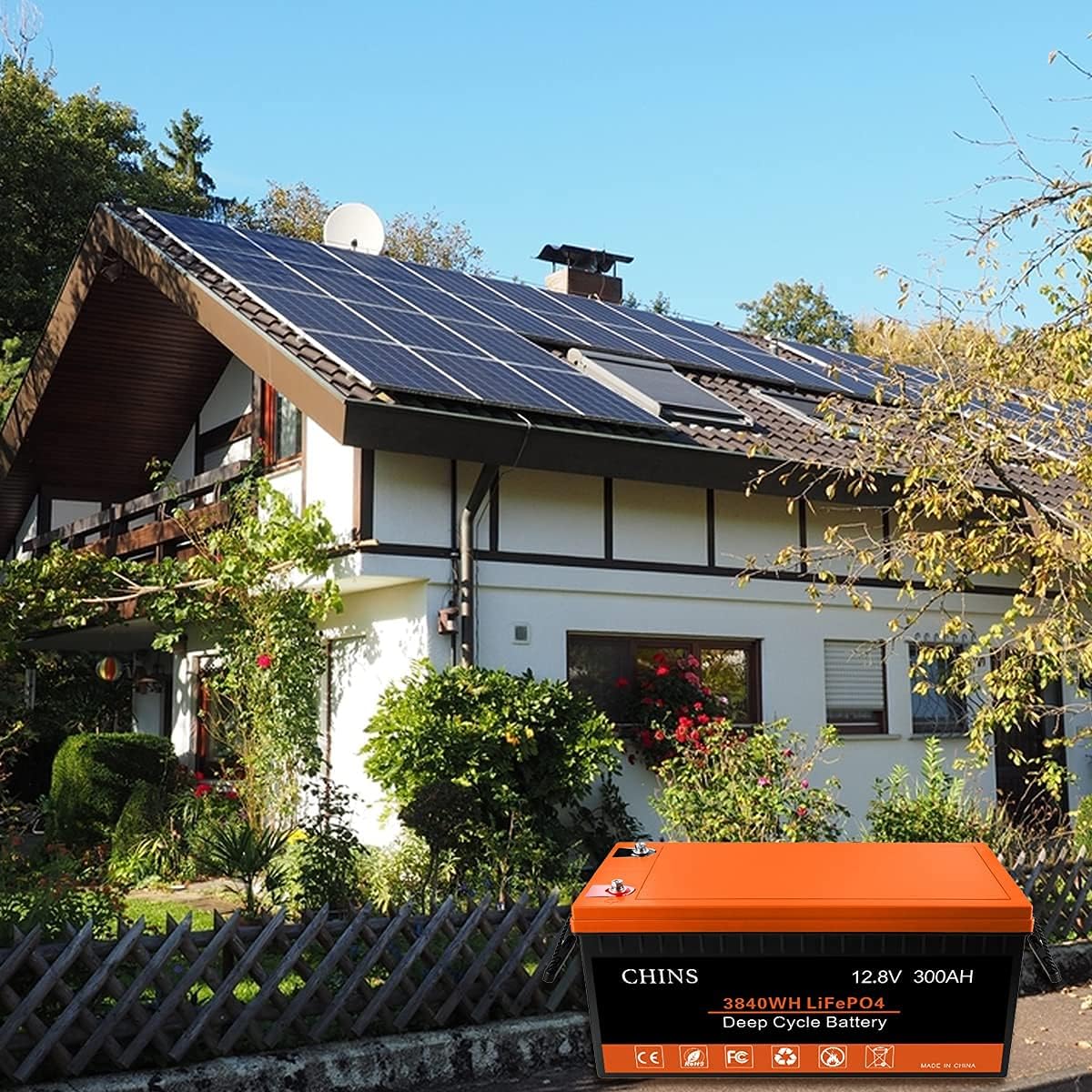 12V 400Ah LiFePO4 Lithium Battery with 250A BMS Z863062