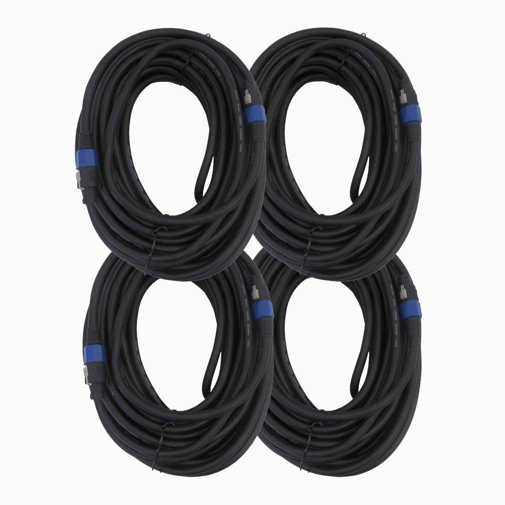 100' Speakon Speaker Cable 4 Conductor Black Z2267