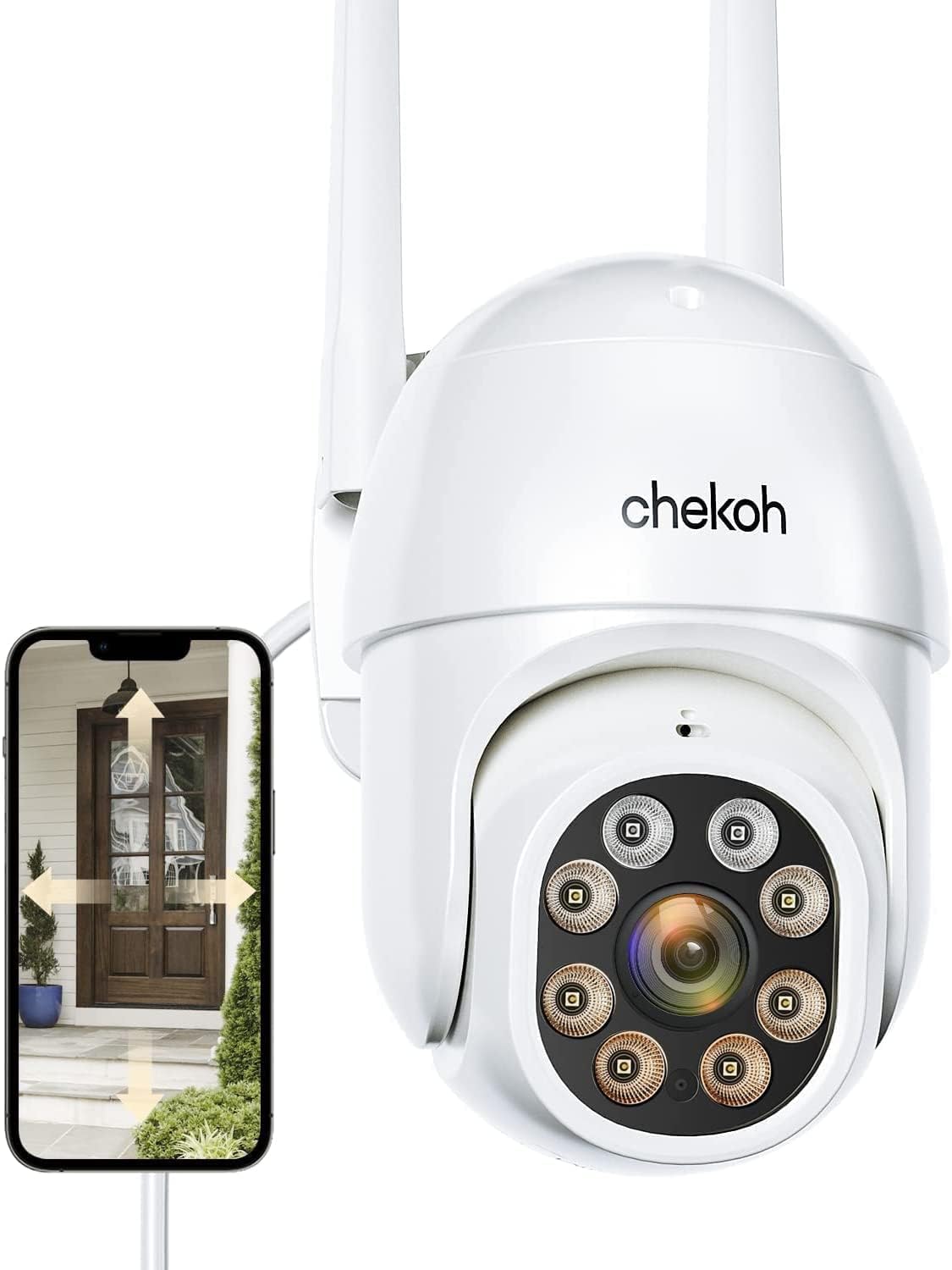2K Wireless WiFi Security Camera with Color Night Vision A807