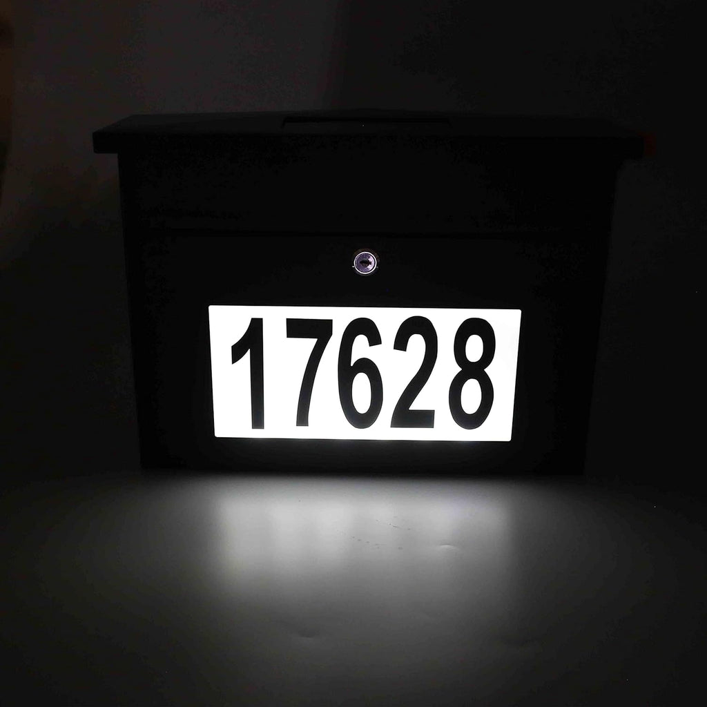 Black Wall Mount Locking Mailbox K886899