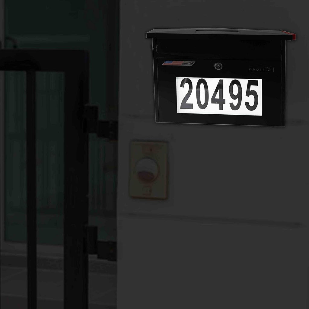 Black Wall Mount Locking Mailbox K886899