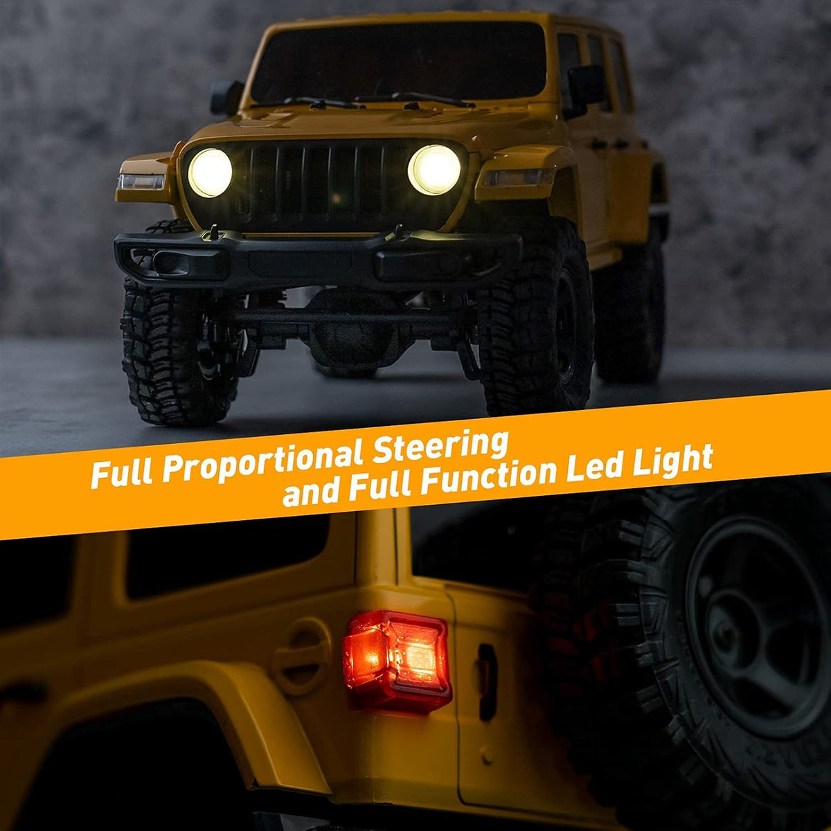 1/18 RC Crawler, 2.4GHz 4WD RC Cars with Battery Charger H810